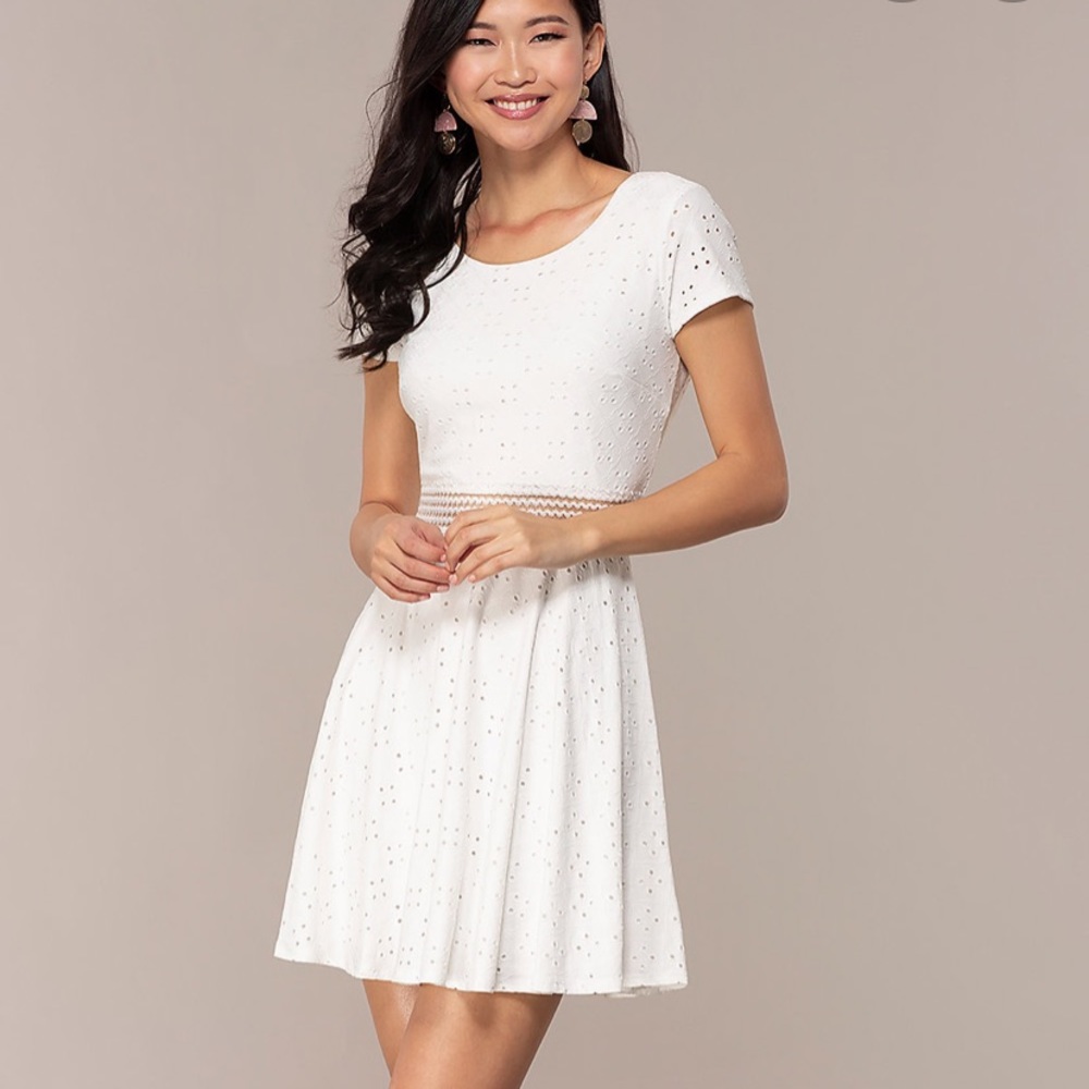 White Sequin Hearts Formal Dress